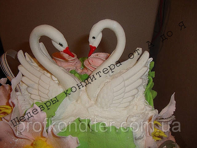 3D молд "Весільні лебеді", фото 1