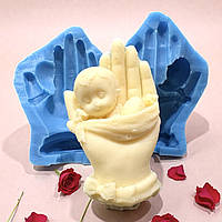 Силіконовий молд "Малюнець у ладошці" 3 Д