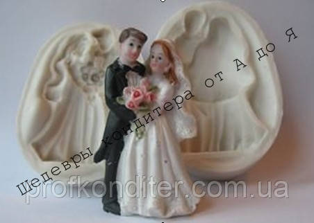 3D СИЛІКОНОВИЙ молд "Наречений наречена №2", фото 1
