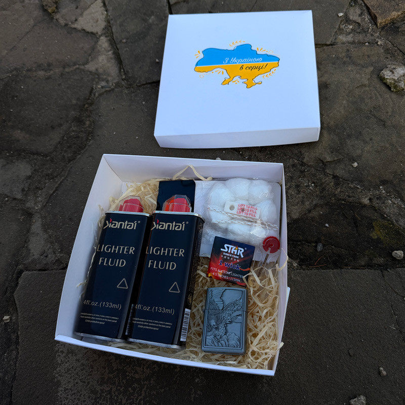 Подарунковий набір з бензиновою запальничкою №6424, фото 1