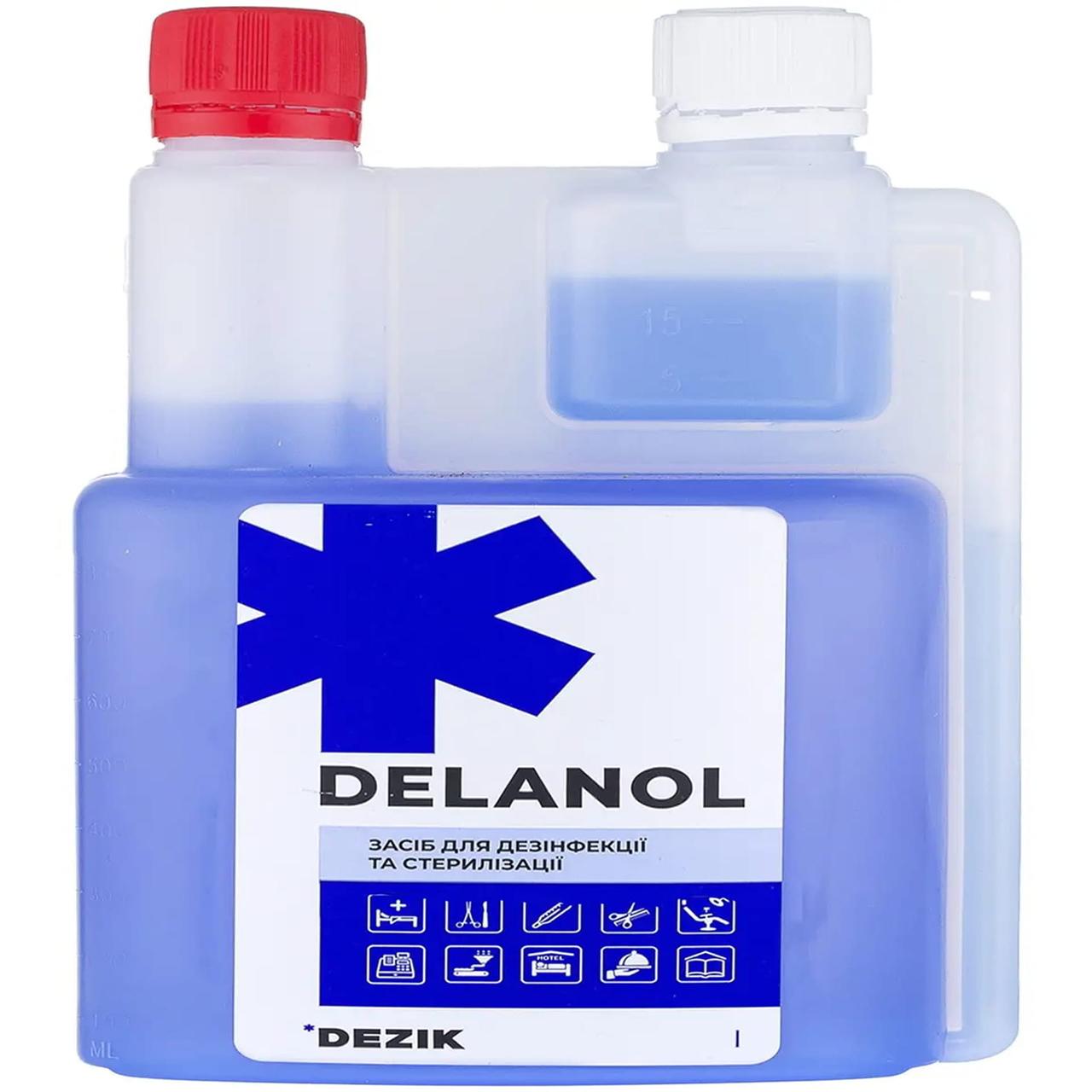 Деланол Dezik засіб для дезінфекції та стерилізації інструментів, 500 мл