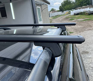 Поперечки на JAC R3 (2017-2026) Venus V1 Black. На стандартні рейлінги. Без замка. Чорні