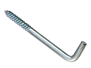Саморіз з гачком L-подібний оцинкований 4×40