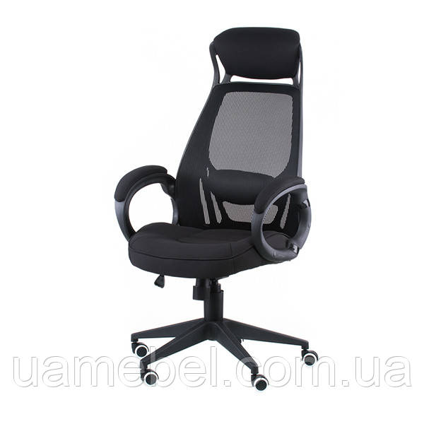 Крісло для керівника black fabric E5005
