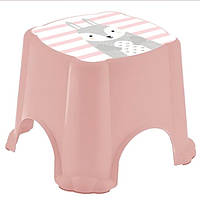 Табурет дитячий з малюнком Dunya Plastik 06105 Пудра