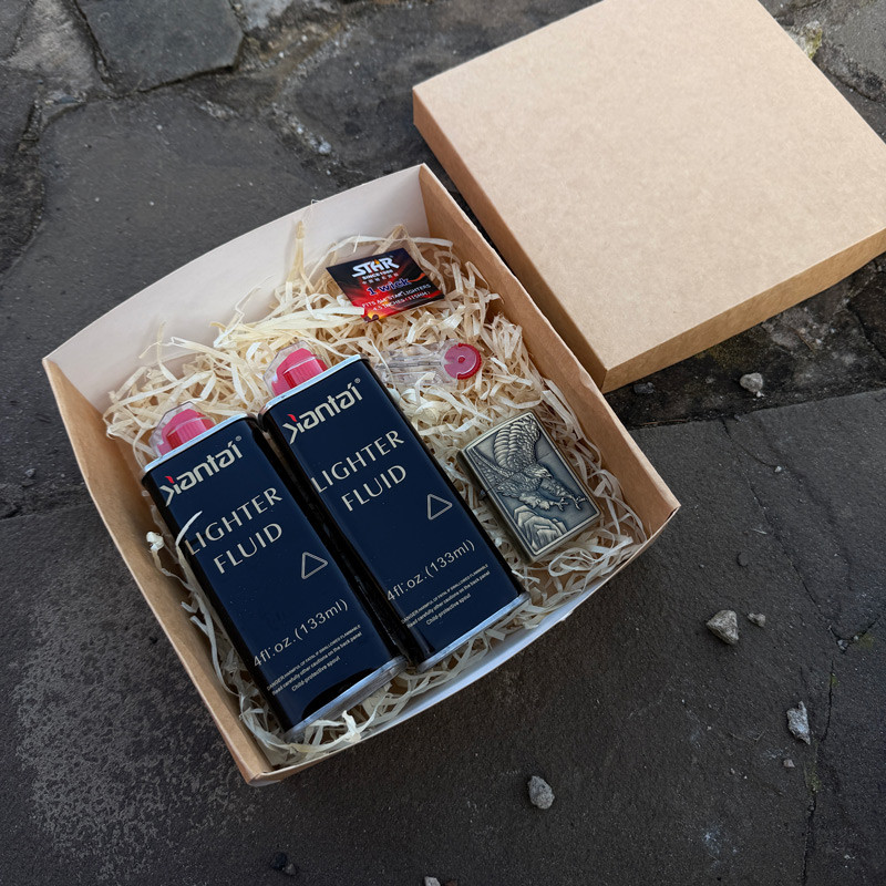 Подарунковий набір з бензиновою запальничкою №6469, фото 1