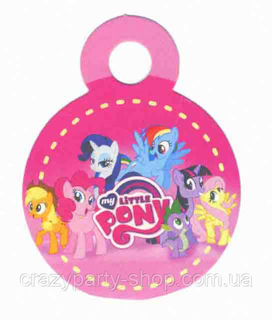 Медаль картонна Мій маленький Поні зі стрічкою, фото 1