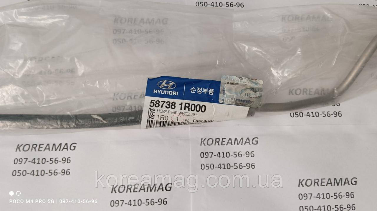 Шланг гальмівний задній правий Hyndai Accent RB, фото 1