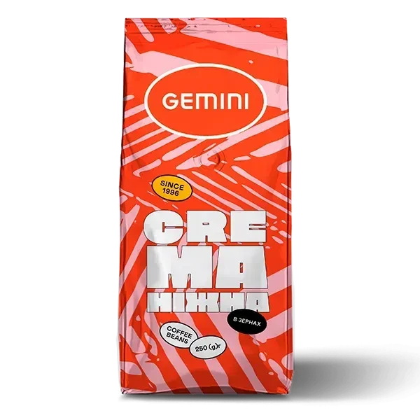Кава Gemini Crema в зернах 250 г, фото 1
