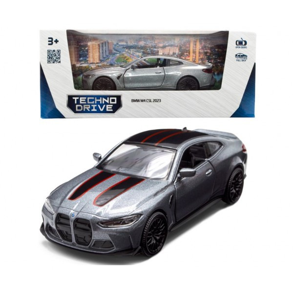 Автомодель – BMW M4 CSL 2023 (сірий) TechnoDrive 250436U, фото 1