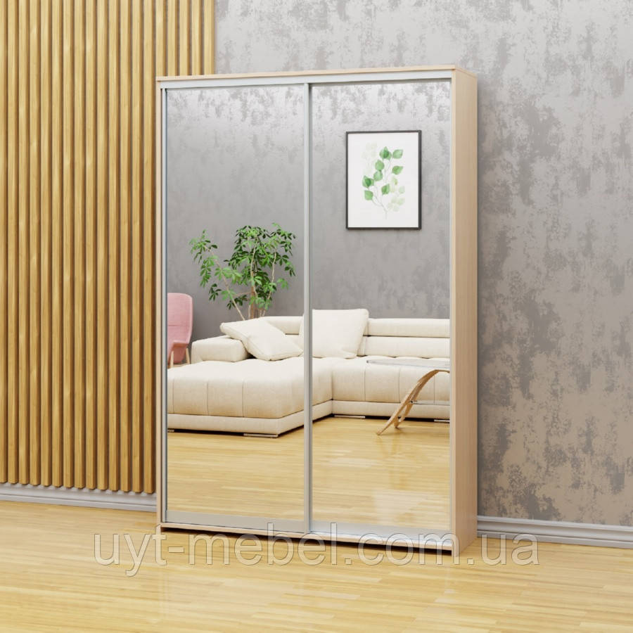 Шафа-купе 2 двері Міні (ос. 240/глуб. 60 см) Алекса Меблі, фото 1
