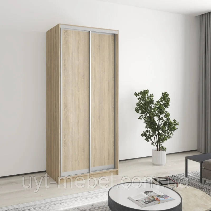 Шафа-купе 2 двері Міні (ос. 240/глуб. 60 см) Алекса Меблі, фото 1