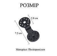 Універсальні кліпси для затінювальної сітки та тентового накриття комплект 10 шт чорні 29557, фото 2