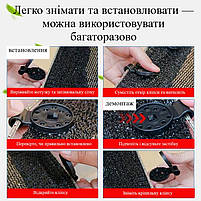 Універсальні кліпси для затінювальної сітки та тентового накриття комплект 10 шт чорні 29557, фото 7