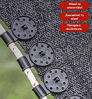 Універсальні кліпси для затінювальної сітки та тентового накриття комплект 10 шт чорні 29557, фото 8