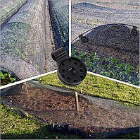 Універсальні кліпси для затінювальної сітки та тентового накриття комплект 10 шт чорні 29557, фото 10