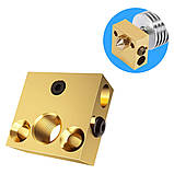 Хітблок (Heat block) для Creality Ender 5/ 5 Pro/ 5 Plus/ CR10/ CR-10-S4/ CR-10-S5/ Алюмінієвий нагрівальний блок 3Д-принтера, фото 2