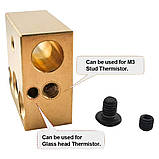 Хітблок (Heat block) для Creality Ender 5/ 5 Pro/ 5 Plus/ CR10/ CR-10-S4/ CR-10-S5/ Алюмінієвий нагрівальний блок 3Д-принтера, фото 4