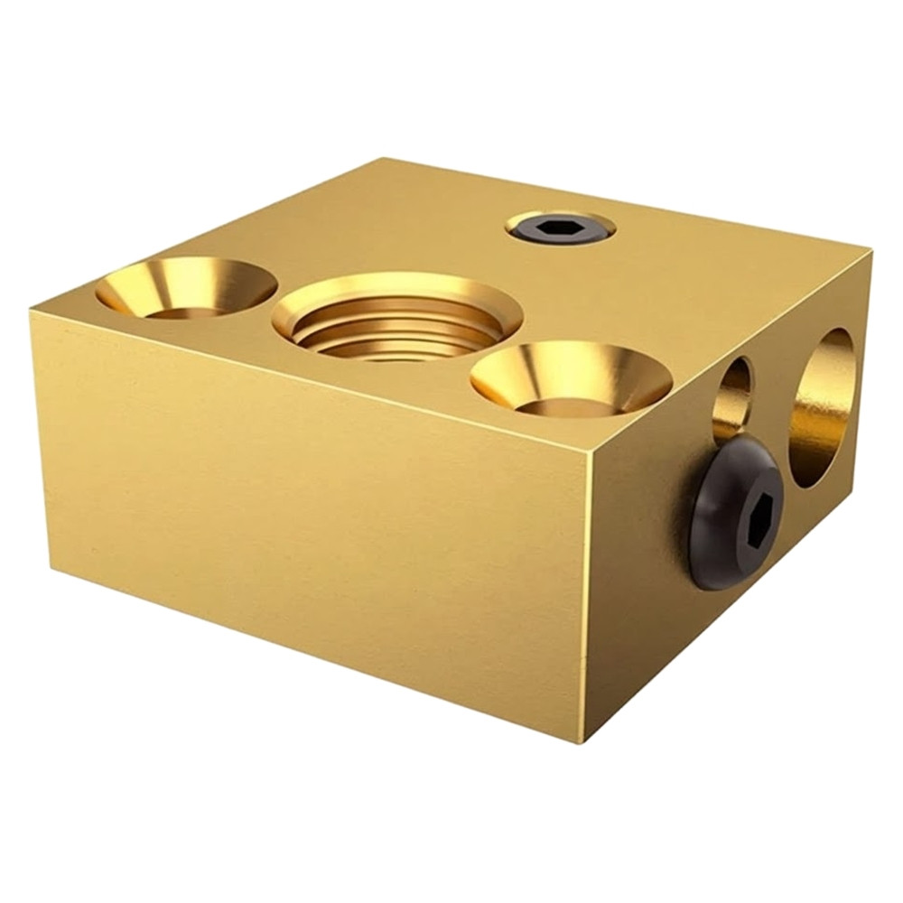 Хітблок (Heat block) для Creality Ender 5/ 5 Pro/ 5 Plus/ CR10/ CR-10-S4/ CR-10-S5/ Алюмінієвий нагрівальний блок 3Д-принтера, фото 1