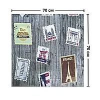 Самоклеюча 3Д Панель Графітове дерево Марки 700х700х4мм (91) BV-00001152