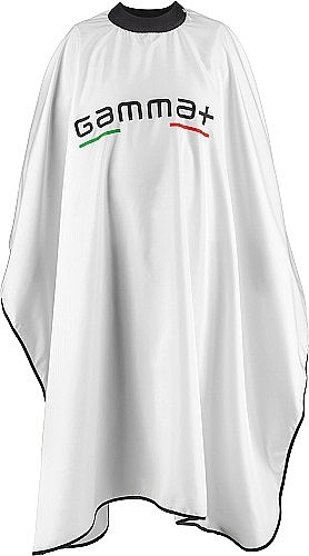 Пеньюар перукарський із силіконовим комірцем, білий GAMMA PIU, фото 1