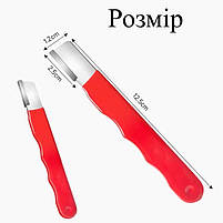 Точилка для секатора та садових інструментів з точильним каменем, червона, 12.5 см 29561, фото 2