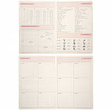 Щоденник A6 Leo Planner Vibe недатований, твердий, темно-бірюзовий, 320 сторінок — стильний преміум записник з кольоровим зрізом, фото 8