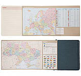 Щоденник A6 Leo Planner Vibe недатований, твердий, темно-бірюзовий, 320 сторінок — стильний преміум записник з кольоровим зрізом, фото 9