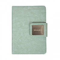 Щоденник А6 Leo Planner недатований “Chiara”, тверда обкладинка, бірюзовий, 320 сторінок, магнітний клапан, преміум