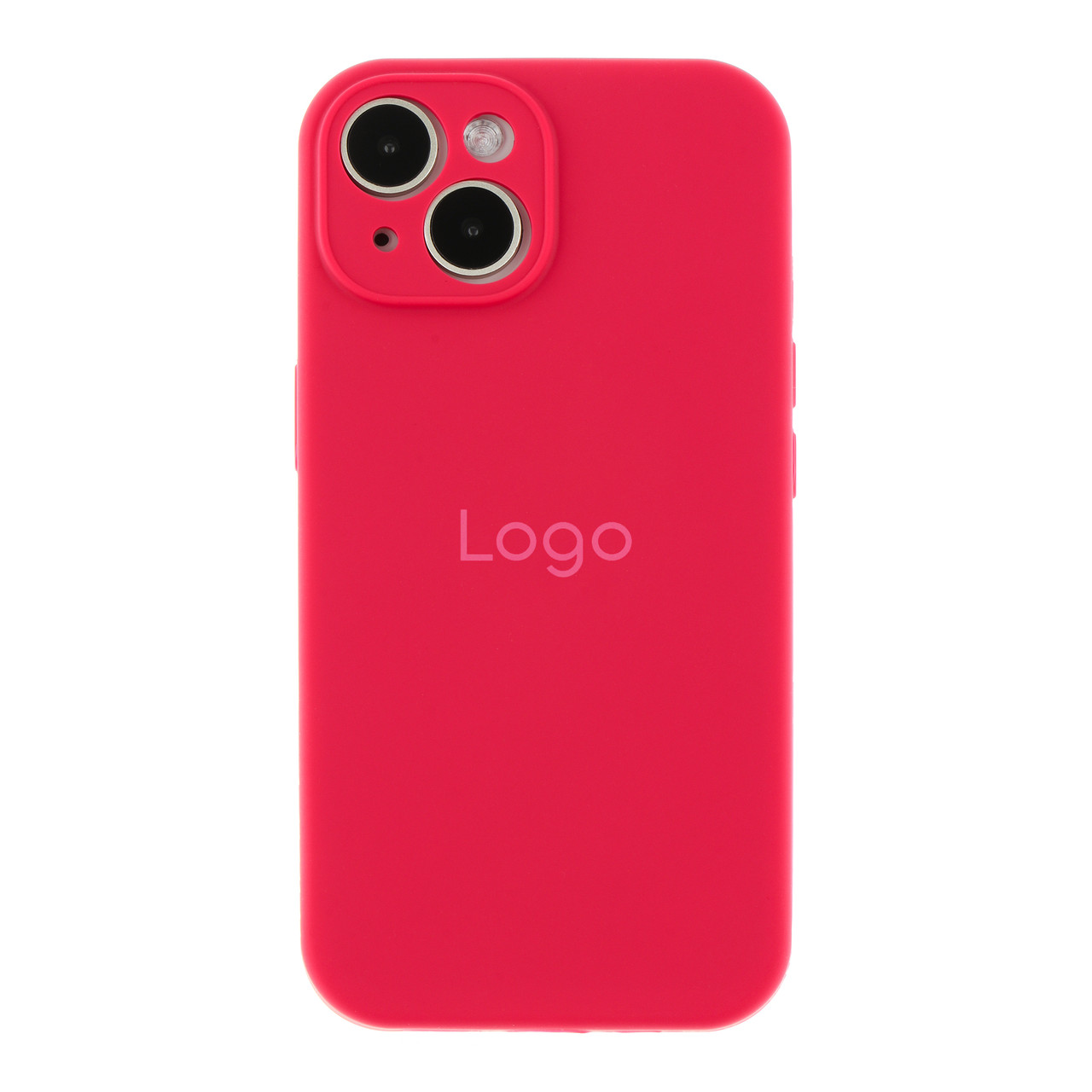 Чохол Silicone Case Full Size with Frame для iPhone 15 37.Рожевий, стильний та міцний, з мікрофіброю всередині, фото 1