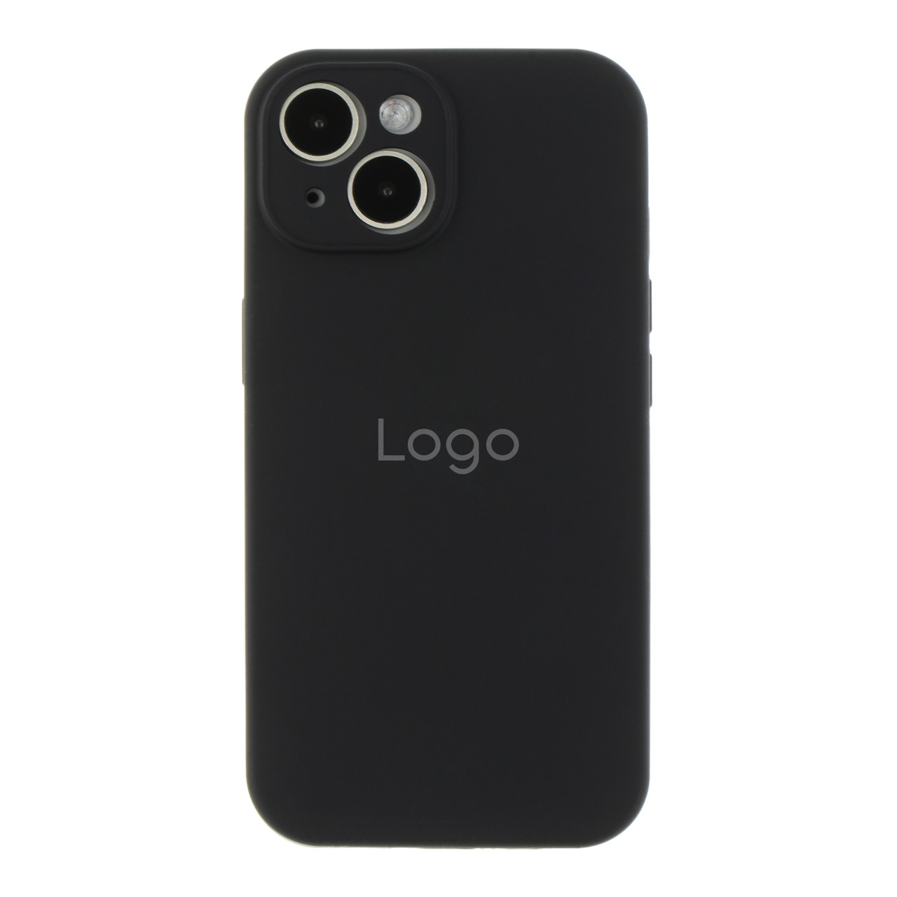 Чехол Silicone Case Full Size with Frame для iPhone 15 Plus 18.Black, фото 1