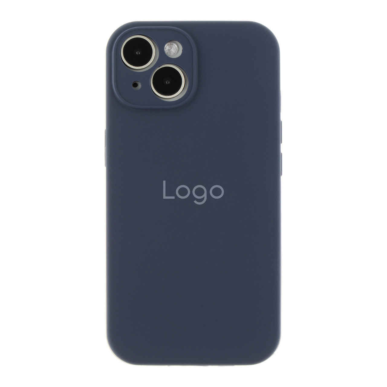 Чехол Silicone Case Full Size with Frame для iPhone 15 Plus 08.Dark Blue, фото 1