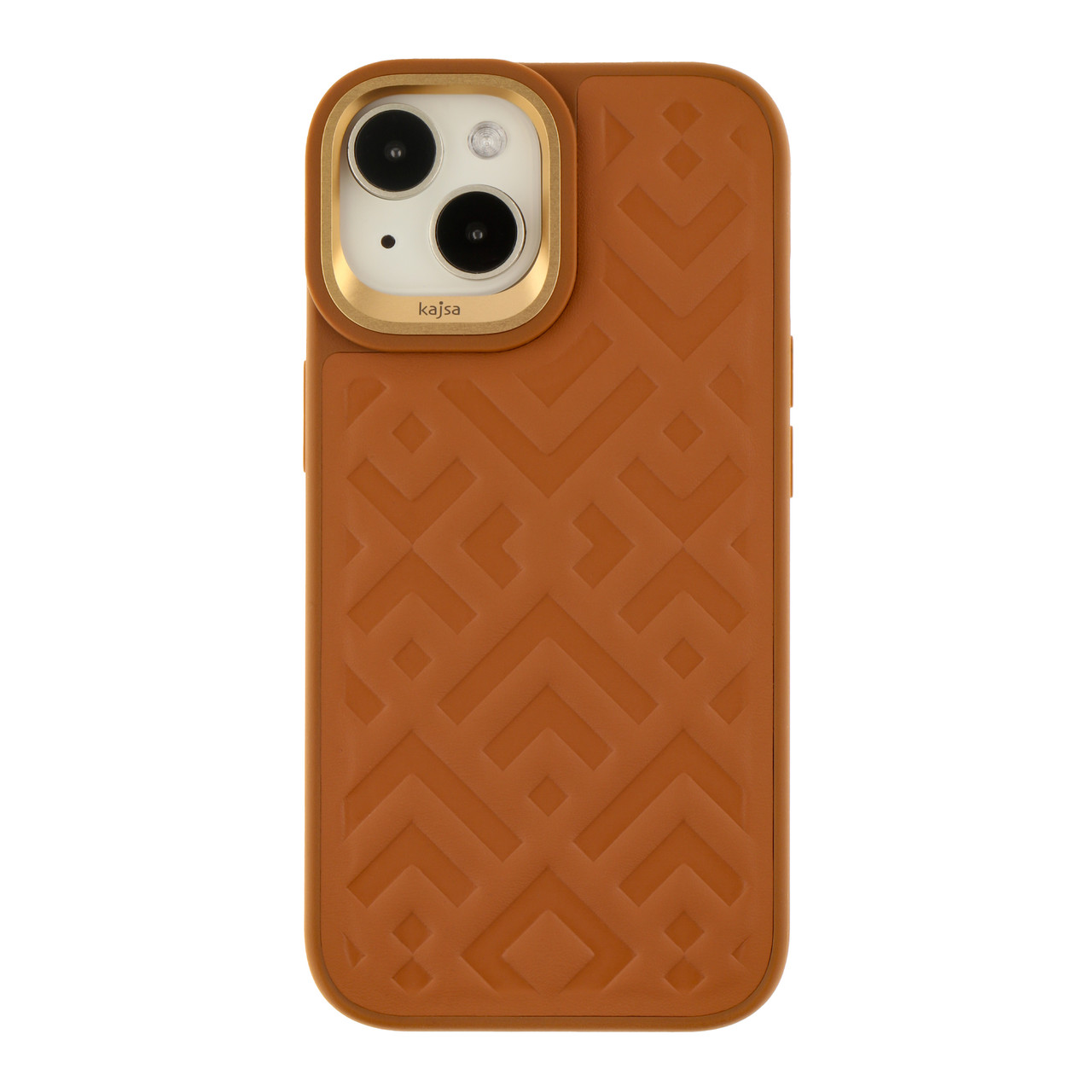 Чохол Kajsa Briquette Collection Rhombus для iPhone 15 Brown, фото 1