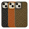 Чохол Kajsa Briquette Collection Rhombus для iPhone 15 Brown, фото 2