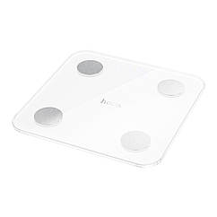 Настільні смарт-ваги Hoco DI65 Білий з Bluetooth та аналізом 18 параметрів здоров'я