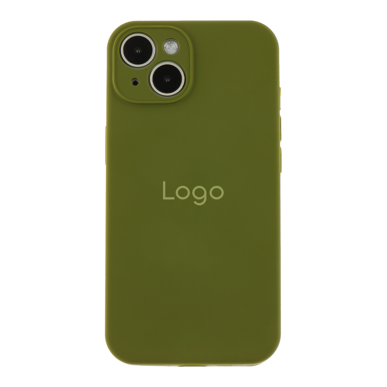Чохол Silicone Case Full Size with Frame для iPhone 14 45.Army Green, силіконовий, легкий, з мікрофібри, фото 1