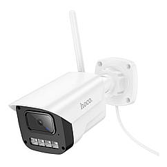 Смарт-камера вулична Hoco D4 HD Wireless (EU) Білий, CMOS сенсор 2MP, нічне бачення, Wi-Fi