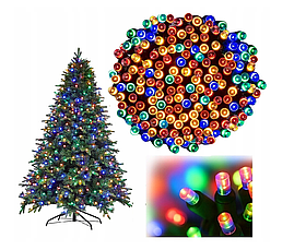 Різдвяні вогні для ялинки 500 світлодіодних різдвяних вогнів різнокольорової гірлянди