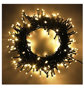 Вулична гірлянда 1000 LED LCZ-1000-CB, теплий білий, Різдвяні світлодіодні вогні