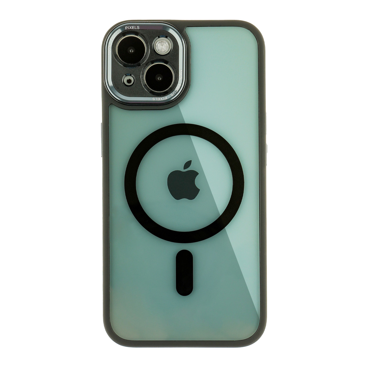Чохол TPU+PC+Metal Calais with MagSafe для iPhone 15 Black, фото 1