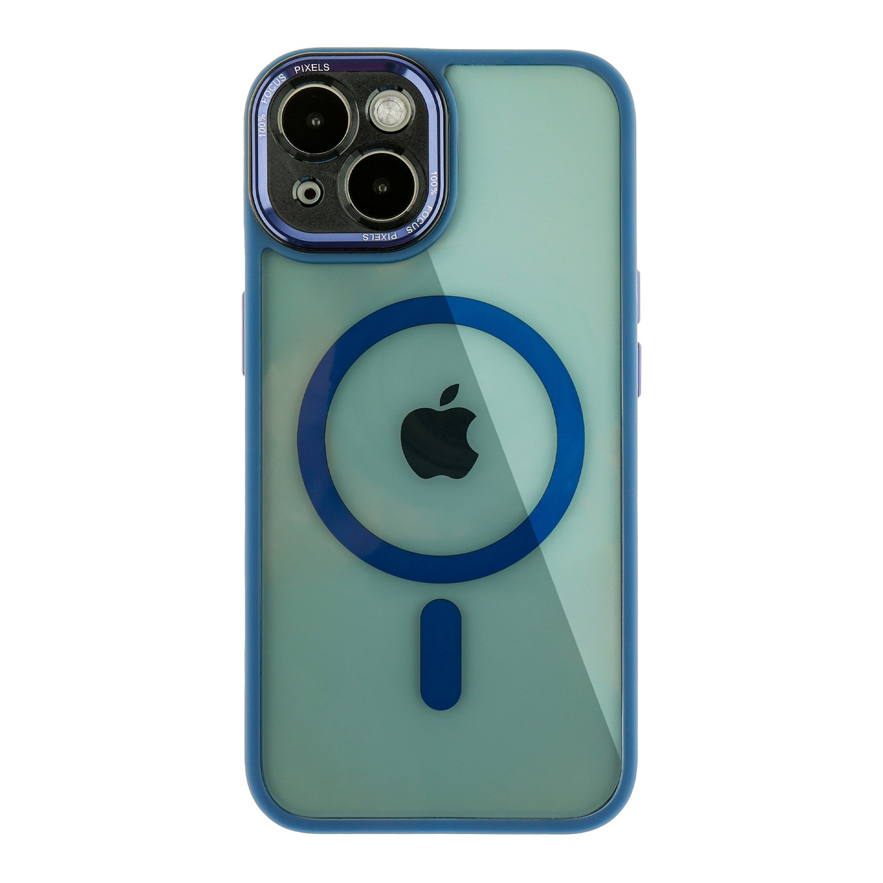 Чохол TPU+PC+Metal Calais with MagSafe для iPhone 15 Dark Blue, фото 1