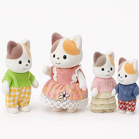 Набір флоксових тваринок Котики 6699A-6 — 4 фігурки з рухомими кінцівками, 8 см і 5,5 см