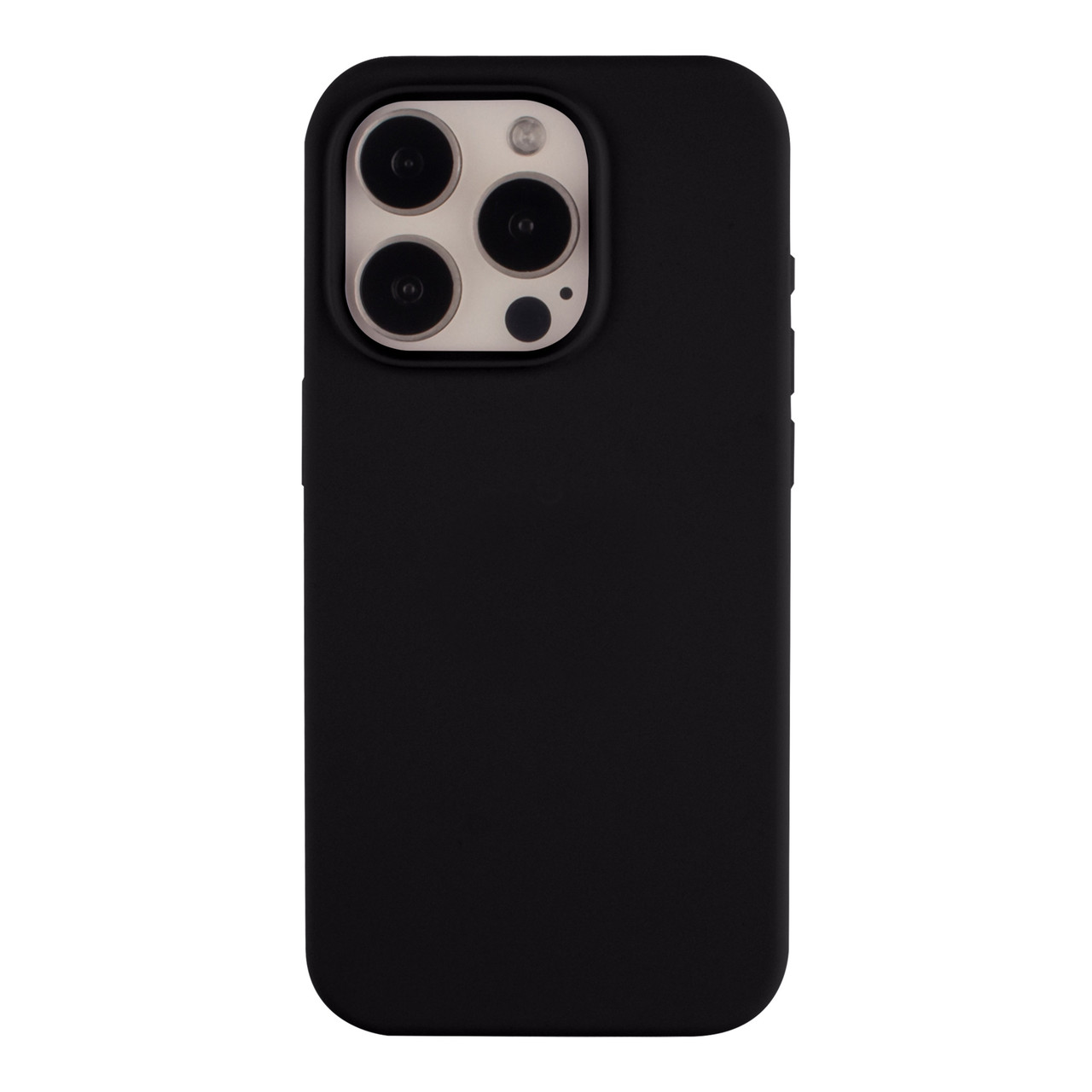 Чохол Soft Silicone Case Full Size для iPhone 15 Pro Max 18.Black, силіконовий, легкий, класичний дизайн, фото 1