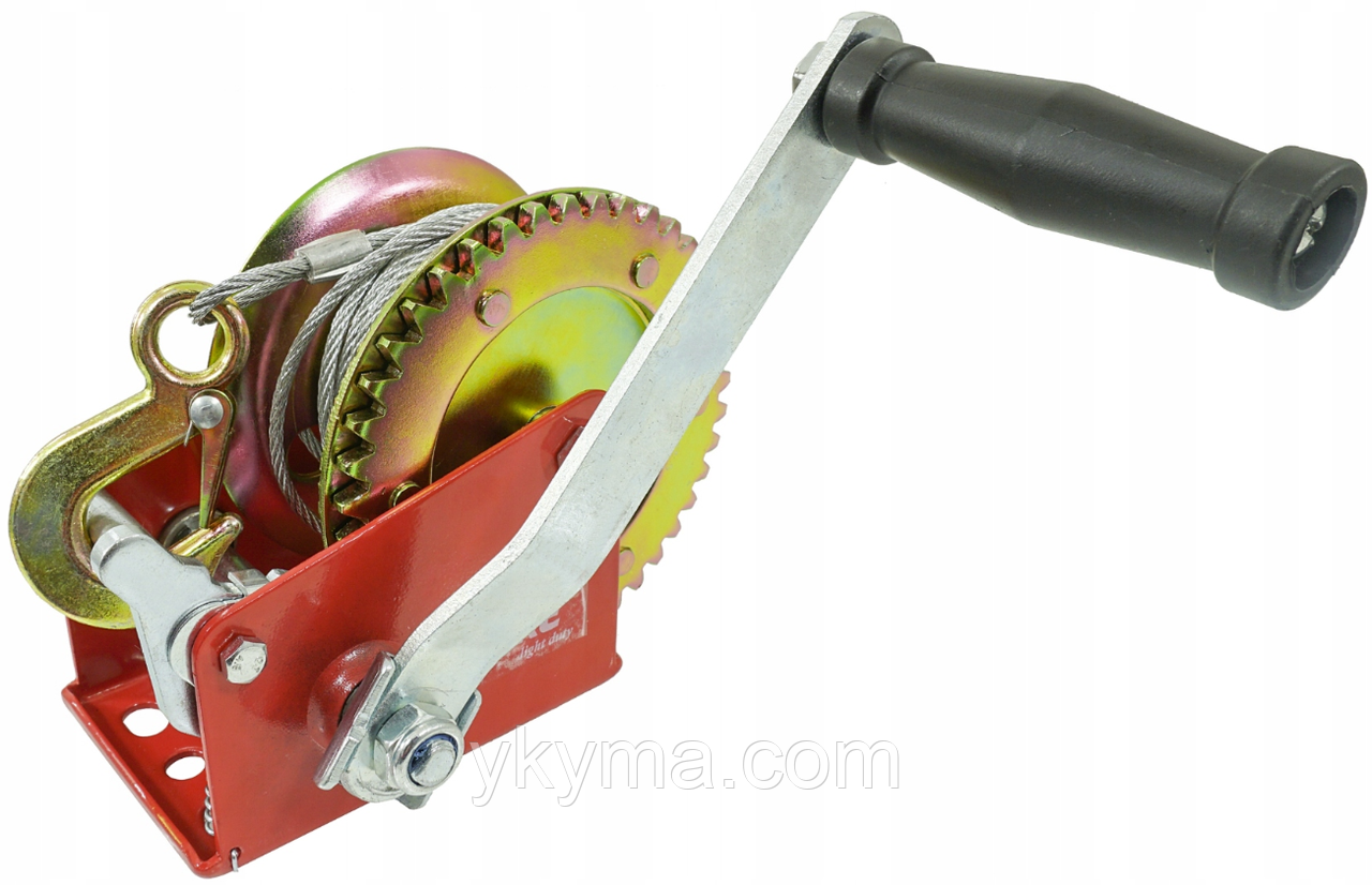Лебідка барабанна ручна Verke (454 кг, трос 10 м, ⌀ 4 мм), фото 1