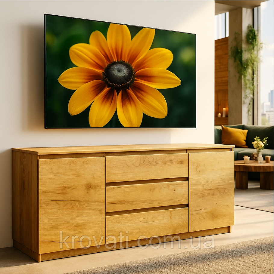 Великий комод "Брайт" 1800х376х730 h Майстер Форм. Дуб крафт золотий