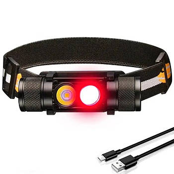 Ліхтар налобний Sofirn H25LR з червоним світлом 660лм (3000 мАг)