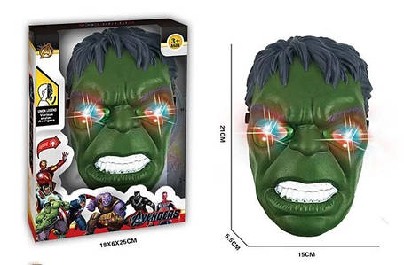 Маска Халк із підсвіткою у коробці ABC, фото 2