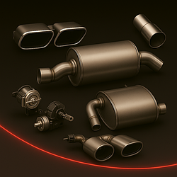 Тюнінг вихлопу на mercedes S-Class W221 2009-2013 року