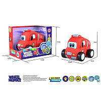 🚒 М'яка Інтерактивна Пожежна Машина – Вібрація, Звуки, Музика та Знімний Чохол