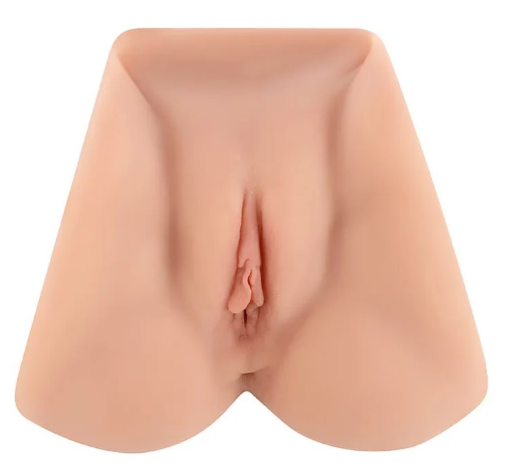 Штучна вагіна з реалістичного силікону чоловічий мастурбатор 20x19x6 см, фото 1